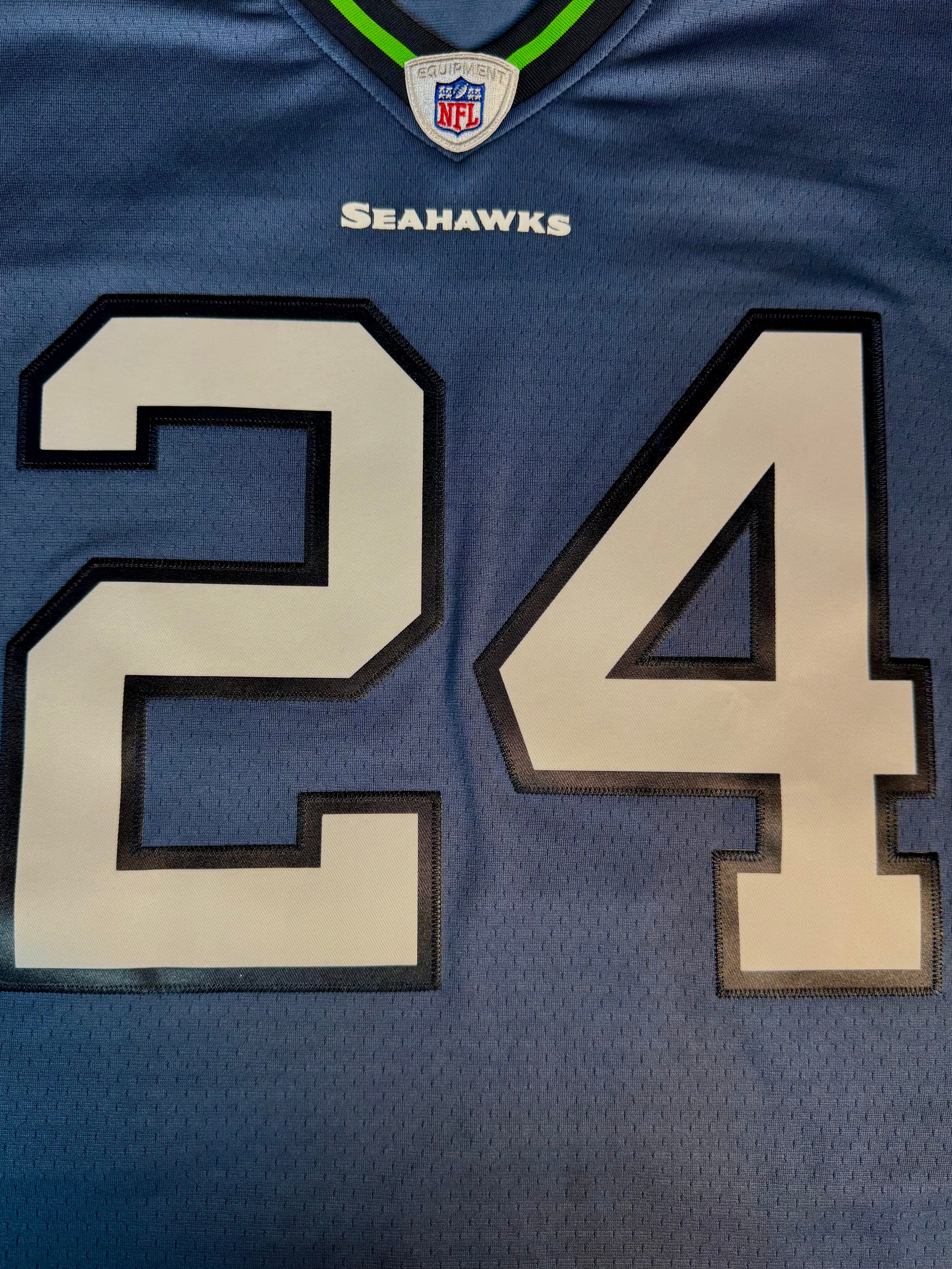 Mitchell & Ness Marshawn Lynch Seattle Seahawks 2010 Legacy Player Jersey (Autographed) - Image 3
